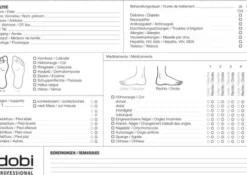Verbrauchsmaterial*dobi Analysekarten Fusspflege