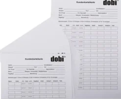 Werbematerial*dobi Kundenkarteikarten DE