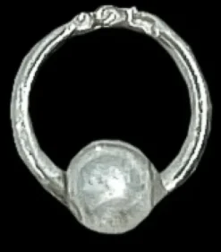 Nail Art*dobi Piercing-Ring mit Kugel