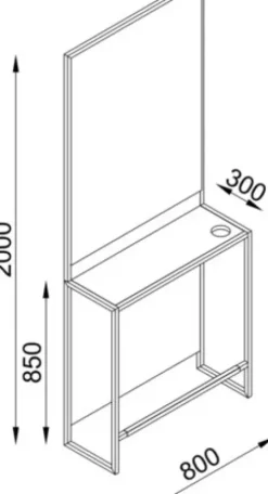 Coiffeureinrichtungen* DOBI Smartline Bedienungsplatz Daiki