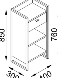 Coiffeureinrichtungen* DOBI Smartline Beistellmöbel Duna