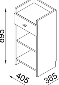Coiffeureinrichtungen* DOBI Smartline Beistellmöbel Akira