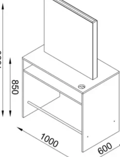 Coiffeureinrichtungen* DOBI Smartline Doppelfrisierplatz Keleo