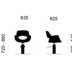 Coiffeureinrichtungen* DOBI Smartline Frisierstuhl Meda