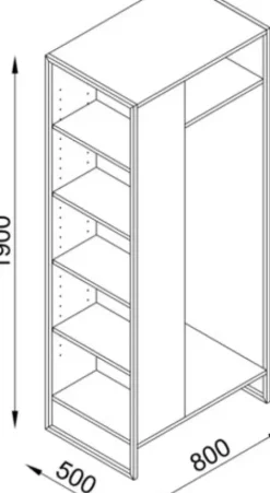Empfangs-warte-verkaufsbereich* DOBI Smartline Garderobe Mina