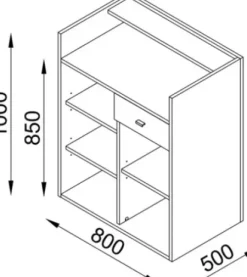 Empfangs-warte-verkaufsbereich* DOBI Smartline Verkaufstheke Kuba