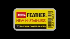 Stahlwaren*FEATHER Double Edge Rasierhobel "popular" inkl. Klingen