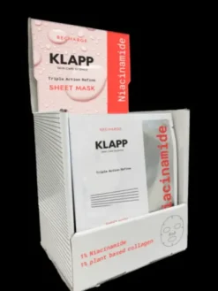 Gesichtspflege*KLAPP NIACINAMIDE TRIPLE ACTION REFINE Sheet Mask Tray Kabinen Produkt