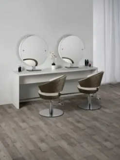 Coiffeureinrichtungen* Salon Ambience Doppelbedienungsplatz Brooklyn, rund