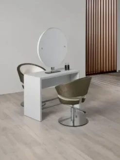 Coiffeureinrichtungen* Salon Ambience Doppelbedienungsplatz Brooklyn, rund