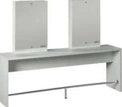 Coiffeureinrichtungen* Salon Ambience Doppelbedienungsplatz Brooklyn, eckig