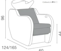 Coiffeureinrichtungen* Salon Ambience Rückwaschanlage Garda