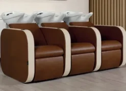 Coiffeureinrichtungen* Salon Ambience Rückwaschanlage Iconwash, 3er Bank