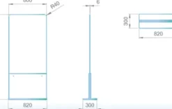Coiffeureinrichtungen* Schutzwand für Frisierplätze
