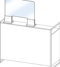 Empfangs-warte-verkaufsbereich* Schutzwand für Theken und Nailtische