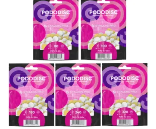 Rotierende Instrumente*Staleks PRO Hygiene Filepads Soft für PODODISC S EXPERT