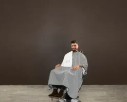 Textil*TREND DESIGN Barber Schneide- und Rasierumhang