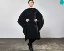 Textil*TREND DESIGN Classic Haarschneideumhang mit Druckknopf