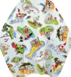 Textil*TREND DESIGN Kids World Kinder Haarschneideumhang