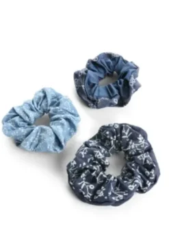 Accessoires* Trisa Fashion Denim Scrunchies