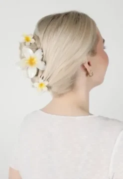 Accessoires* TRISA Fashion Frangipani Set Haarklammern & Clip